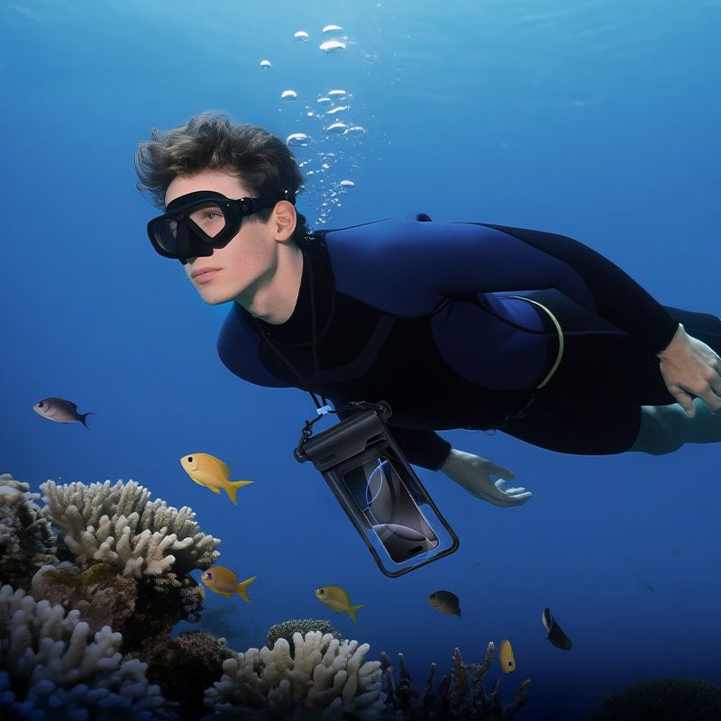 Waterproof case for mobile phone Hoco BAG31 black