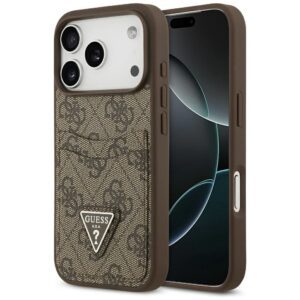 GUESS case for IPHONE 17 Pro GUHCP17LP4TPW (4G Double Card Triangle) gold
