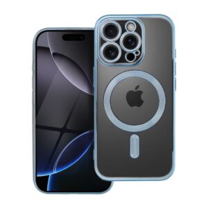 7c2f0c944c6b372677619a5dab001a50 ELECTRO MAG COVER case compatible with MagSafe for IPHONE 16 Pro blue