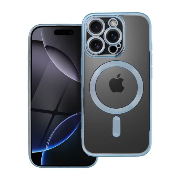 7c2f0c944c6b372677619a5dab001a50 ELECTRO MAG COVER case compatible with MagSafe for IPHONE 16 Pro blue