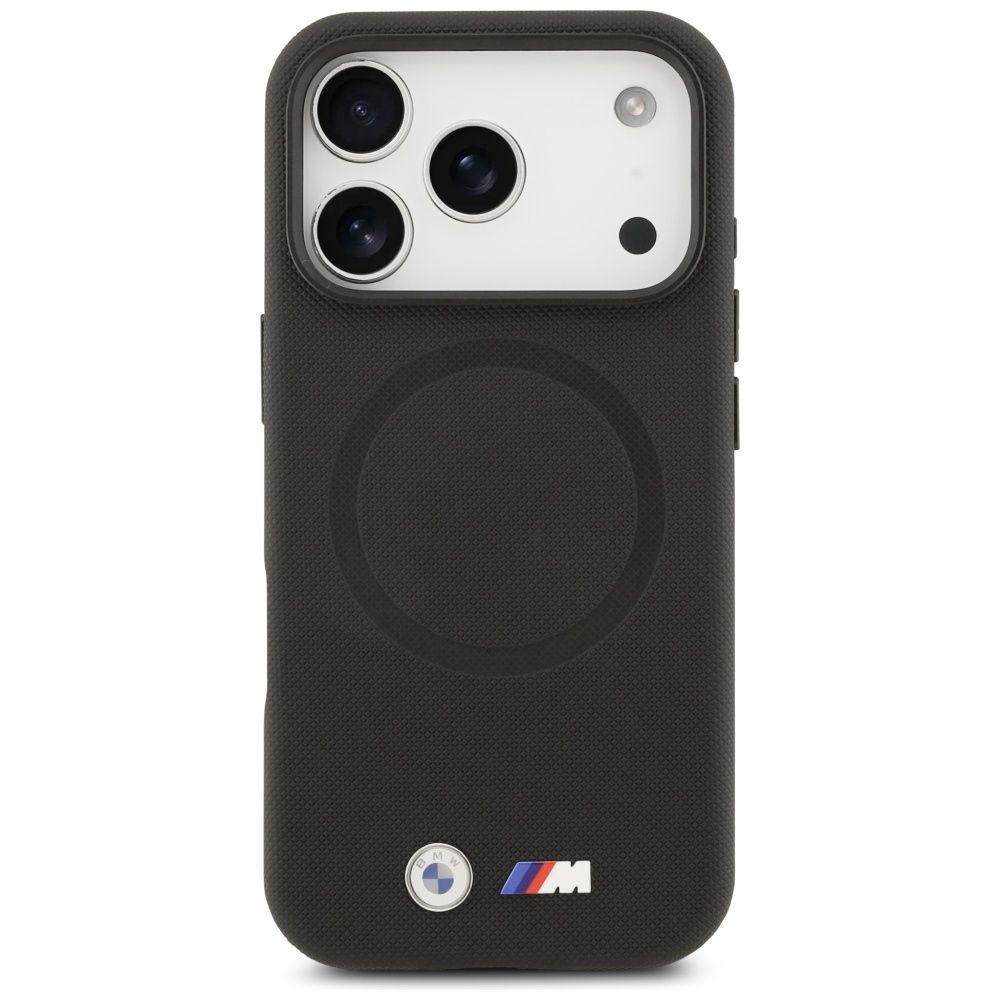 7ca13f9ecc0ff544558e60e1e80b5731 BMW case for IPHONE 17 Pro Max compatible with MagSafe BMHMP17X25PFWSMK (PU FW Metal Logo) black
