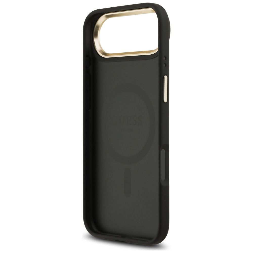 7e34b15db3cd729b261cde5e9ff6423e GUESS case for IPHONE 17 Air compatible with MagSafe GUHMP17MP4GRMDEK (PU W/ 4G Strass Logo) black