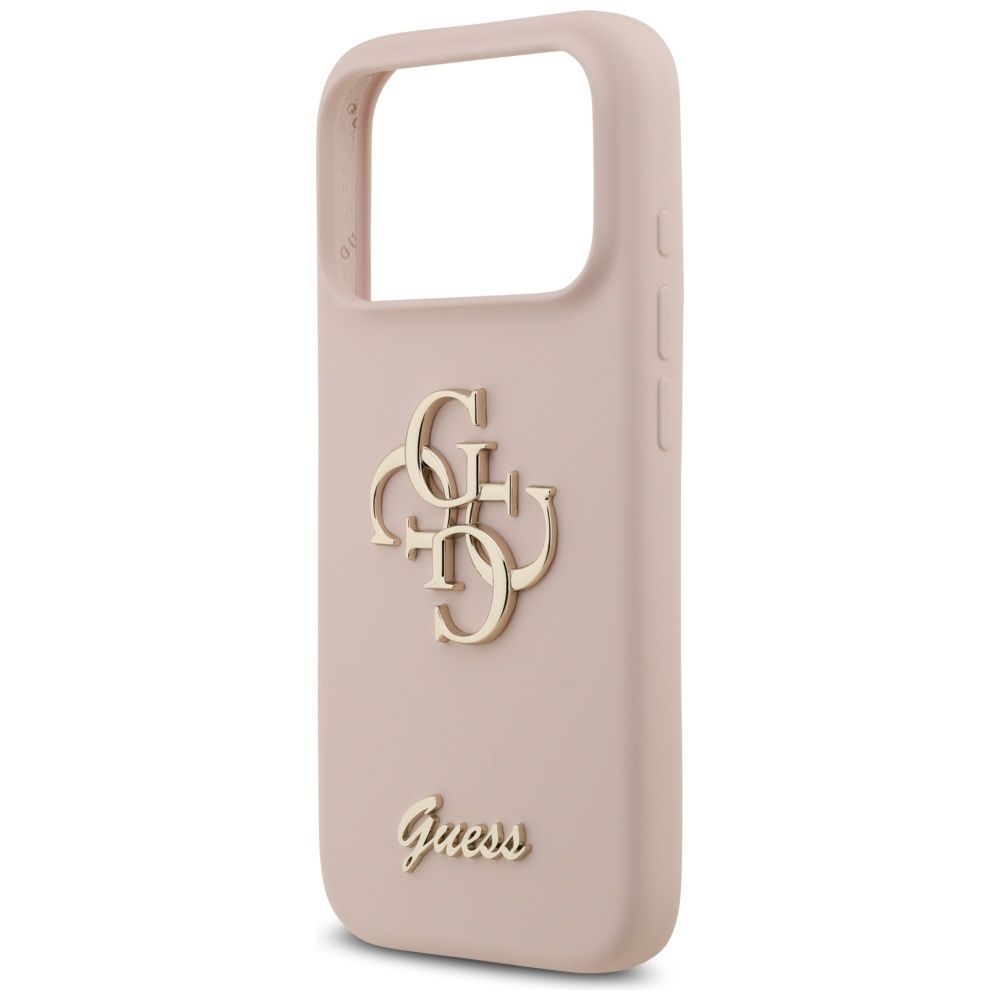 GUESS case for IPHONE 17 Pro GUHCP17LSC4GSMP (Silicone W/ Big 4G Script) pink