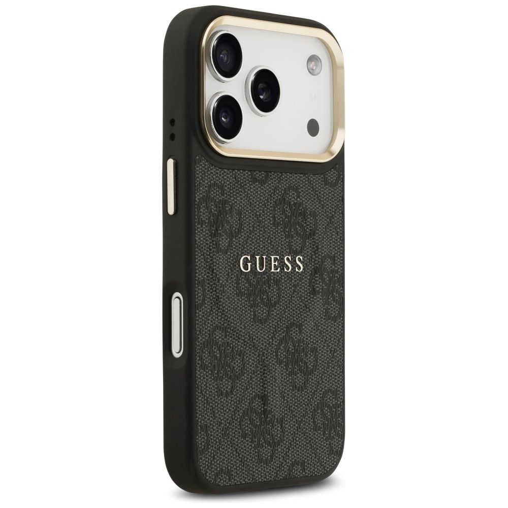 GUESS case for IPHONE 17 Pro compatible with MagSafe GUHMP17LP4MSEGCK (PU 4G W/ Classic) black