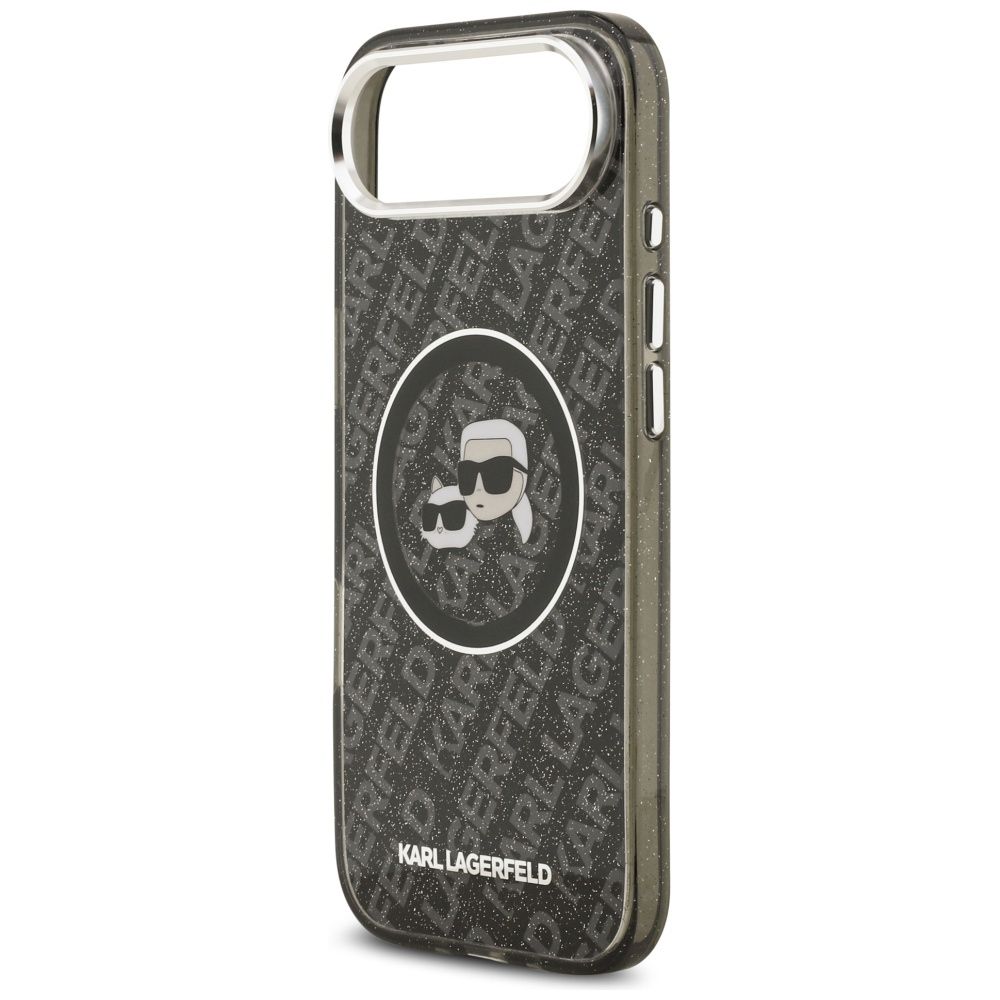 81812e5383db0a9288ba41b2df336018 KARL LAGERFELD case for IPHONE 17 Air compatible with MagSafe KLHMP17MHMKBKCHOK (IML Glitter K&C Heads Logo) black