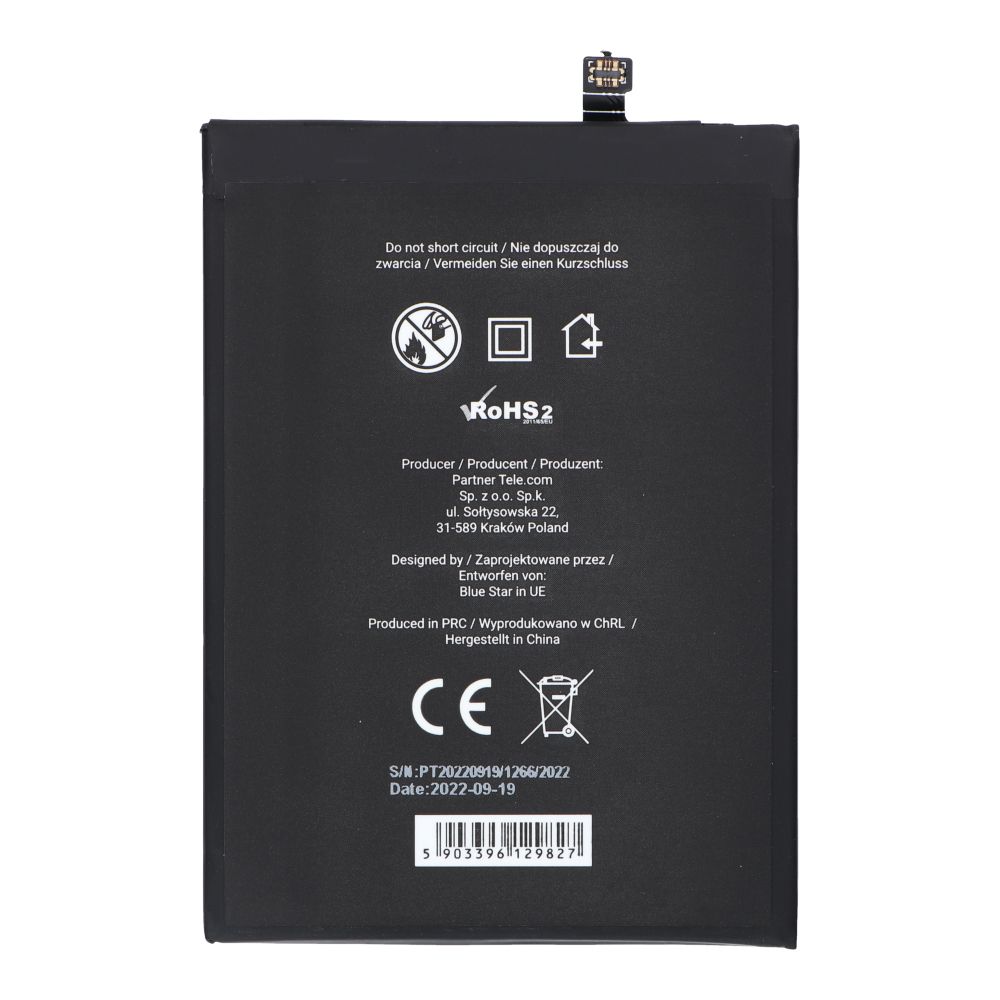 81da6a233e6be024778b7920073db40f Battery for Xiaomi Redmi Note 9 Pro (BN52) 5020 mAh Blue Star