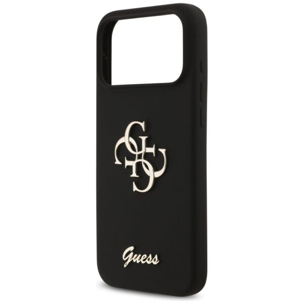 GUESS case for IPHONE 17 Pro Max GUHCP17XSC4GSMK (Silicone W/ Big 4G Script) black