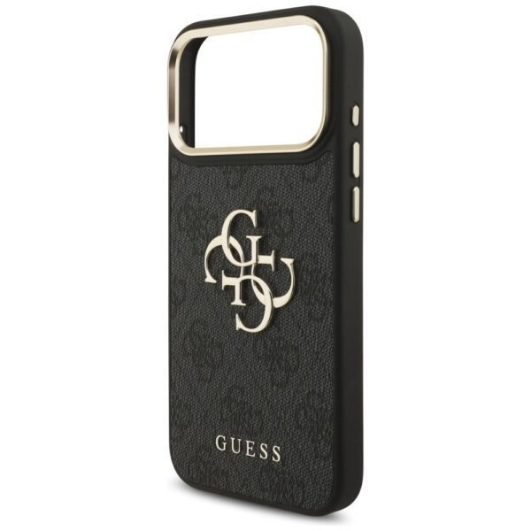 GUESS case for IPHONE 17 Pro Max GUHCP17XP4G4BCSK (PU W/ Big 4G Classic & Big Strap Metal Buttons) black