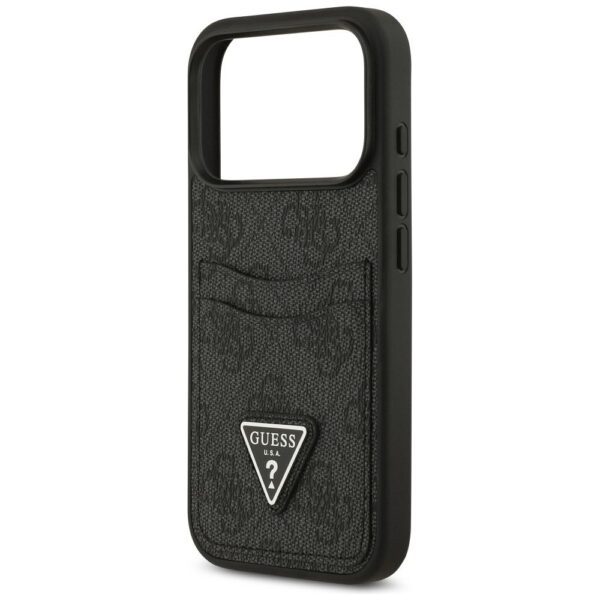 GUESS case for IPHONE 17 Pro GUHCP17LP4TPK (4G Double Card Triangle) black