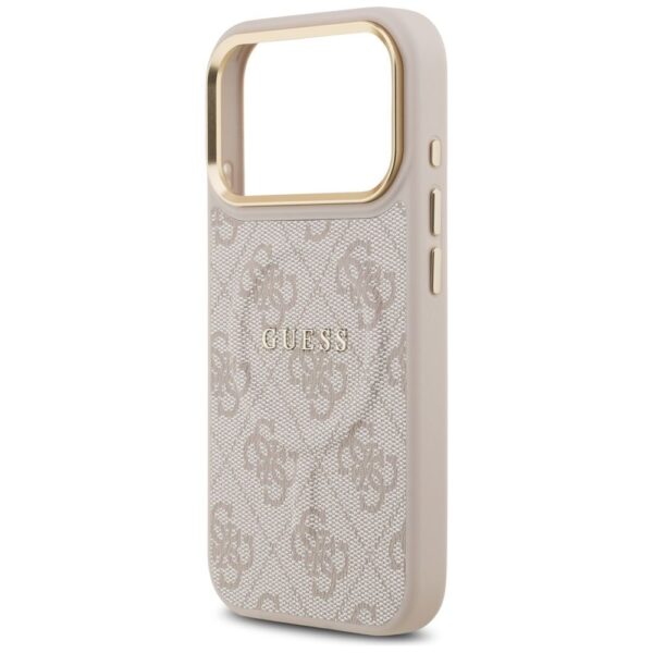 GUESS case for IPHONE 17 Pro compatible with MagSafe GUHMP17LP4MSEGCP (PU 4G W/ Classic) pink