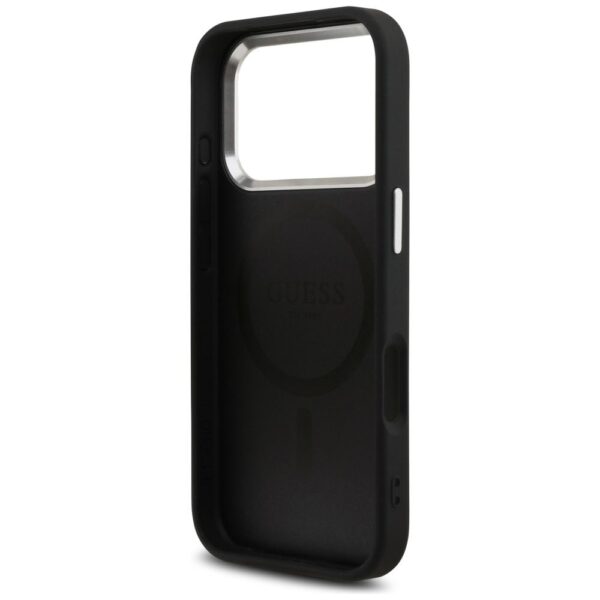 839ad4a7b09fa7d0795d6d2a87d118c0 GUESS case for IPHONE 17 Pro compatible with MagSafe GUHMP17LP4TSRCMK (PU 4G W/Triangle Logo SL) black