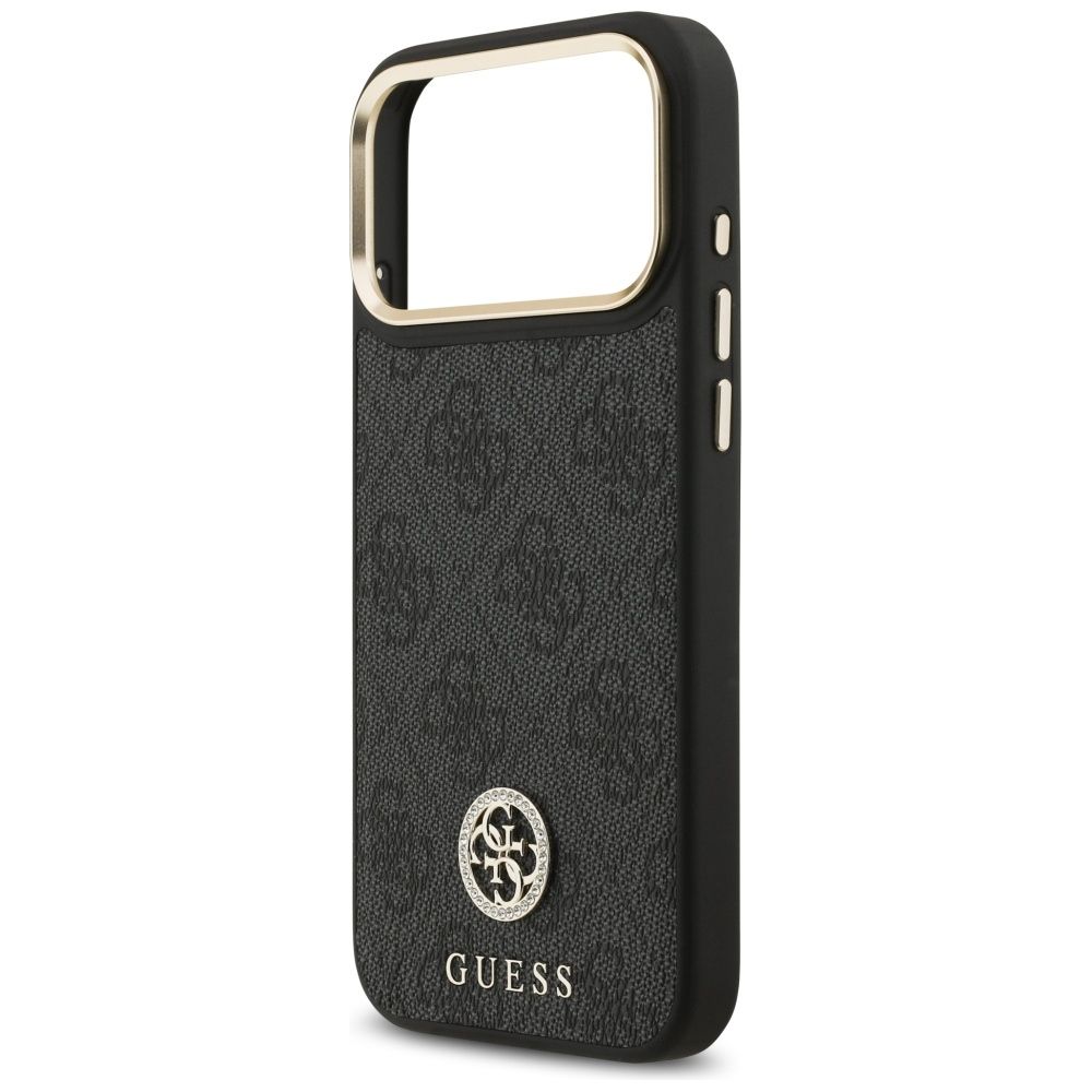 841e67ad142cb77b2c7d300a98043947 GUESS case for IPHONE 17 Pro Max compatible with MagSafe GUHMP17XP4GRMDEK (PU W/ 4G Strass Logo) black