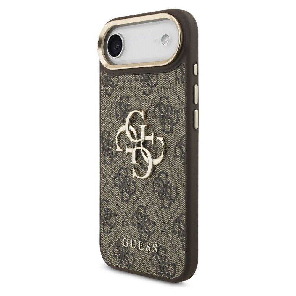 8566b4923ce5dde85d3f40484386f0c9 GUESS case for IPHONE 17 Air GUHCP17M4GMGCBR (PU W/ Big 4G Classic Logo) gold brown