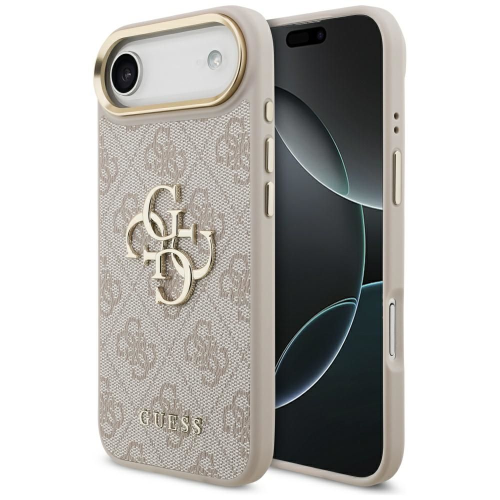 87eca9f0d1f5f0bc1255932428e2ee4b GUESS case for IPHONE 17 Air GUHCP17M4GMGCPI (PU W/ Big 4G Classic Logo) gold pink