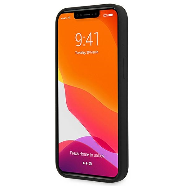 Guess GUHCP13MLS4GGBK iPhone 13 6,1" czarny/black hard case Silicone 4G Logoeng