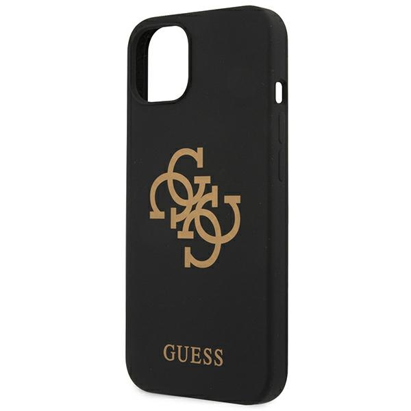 Guess GUHCP13MLS4GGBK iPhone 13 6,1" czarny/black hard case Silicone 4G Logoeng