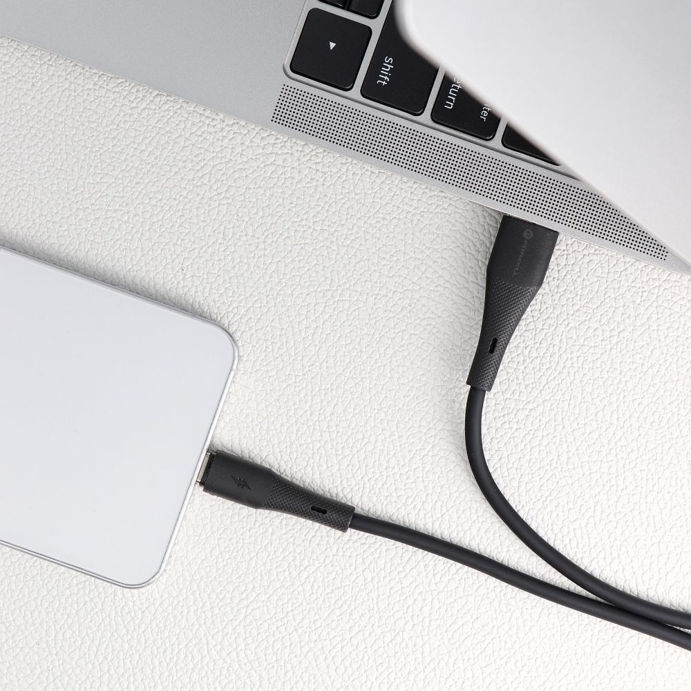 884d535869f261f483d76db7c04e7508 FORCELL F-ENERGY C342 cable USB A to Type C QC4.0 3A 66W Silicone 1 m black
