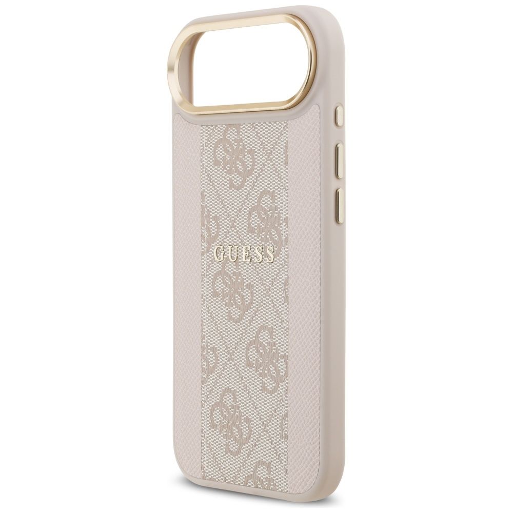 89649f38ae2bbe51fc00e3e43f2e4418 GUESS case for IPHONE 17 Air compatible with MagSafe GUHMP17MPG4SEMCP (PU W/ 4G Stripe) pink