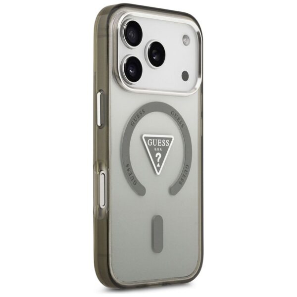 GUESS case for IPHONE 17 Pro compatible with MagSafe GUHMP17LHGTMLCGA (IML Gradient W/ Triangle Logo) khaki