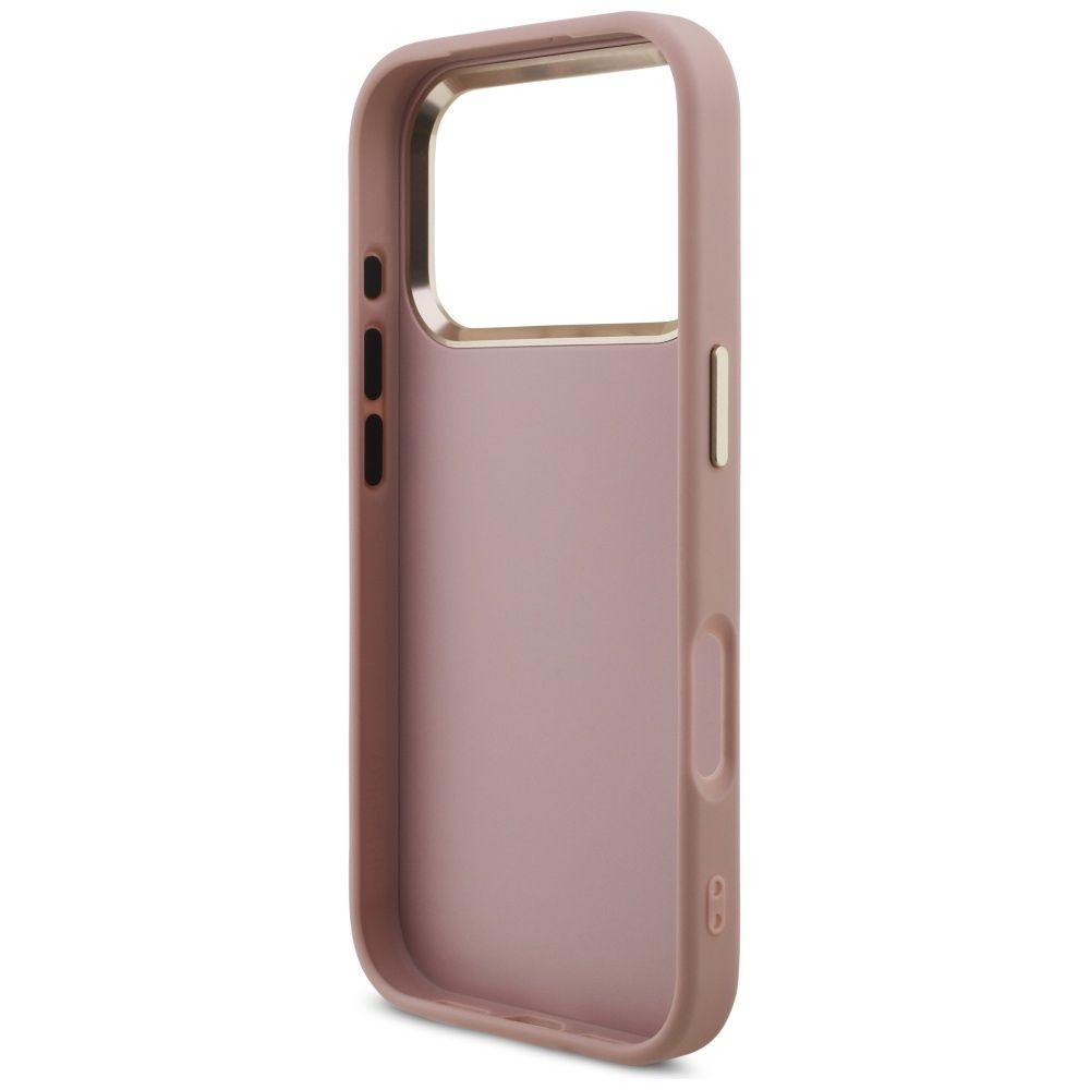 GUESS case for IPHONE 17 Pro GUHCP17LHG4SGCP (Fixed Glitter Big 4G Metal Frame) pink