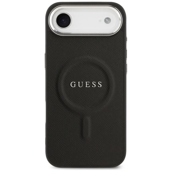 GUESS case for IPHONE 17 Air compatible with MagSafe GUHMP17MPSAREGSK (PU W/ Classic Logo) black