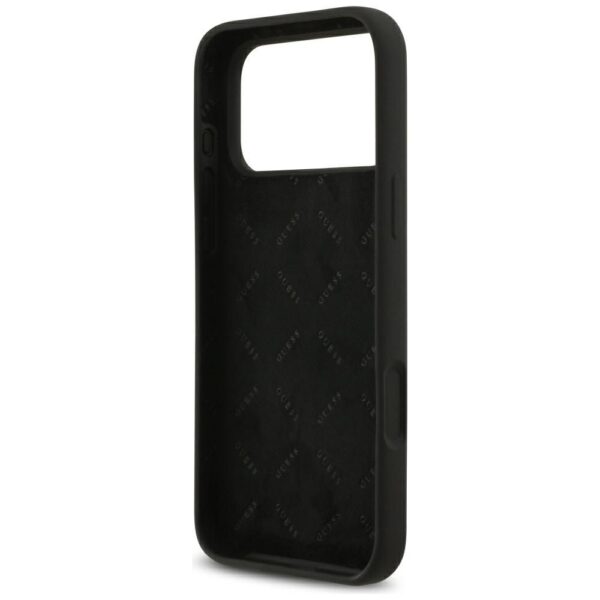 GUESS case for IPHONE 17 Pro Max GUHCP17XSC4GSMK (Silicone W/ Big 4G Script) black