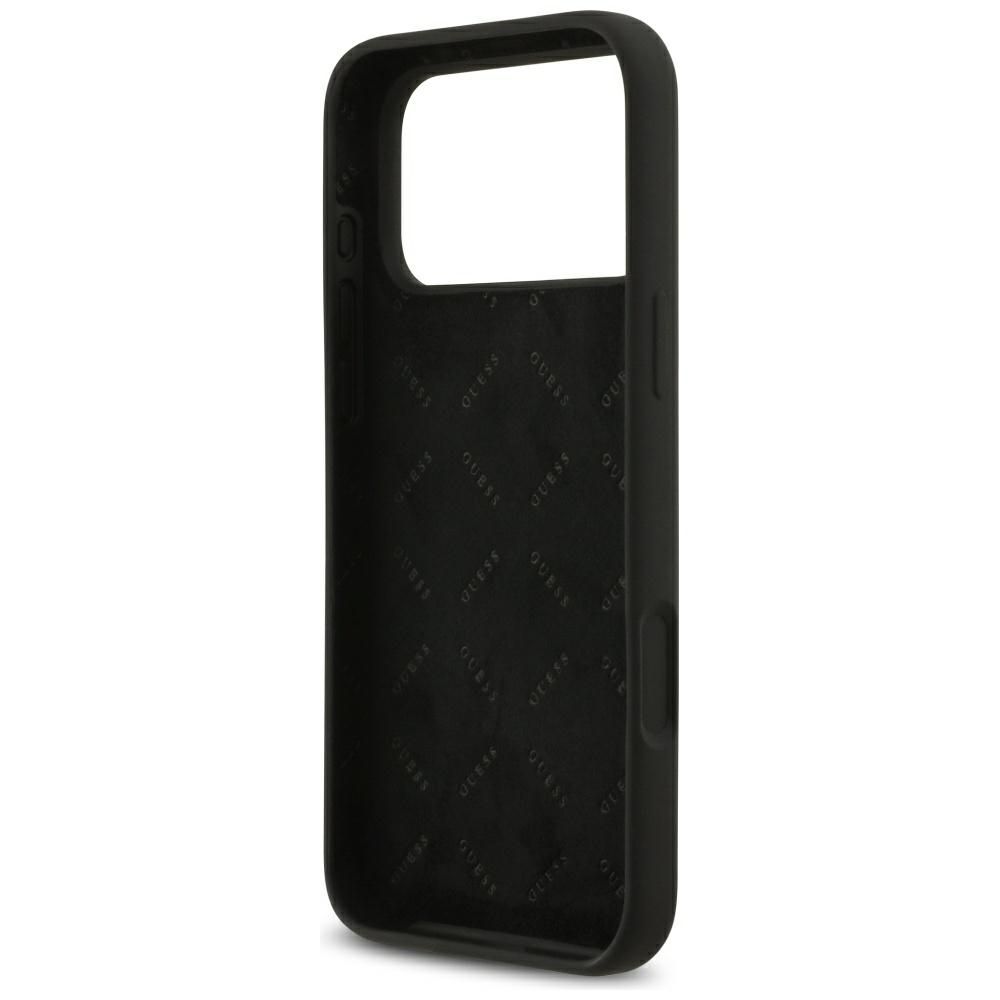 8d77fea3c4a0e9746a96d1afa9545f94 GUESS case for IPHONE 17 Pro Max GUHCP17XSC4GSMK (Silicone W/ Big 4G Script) black