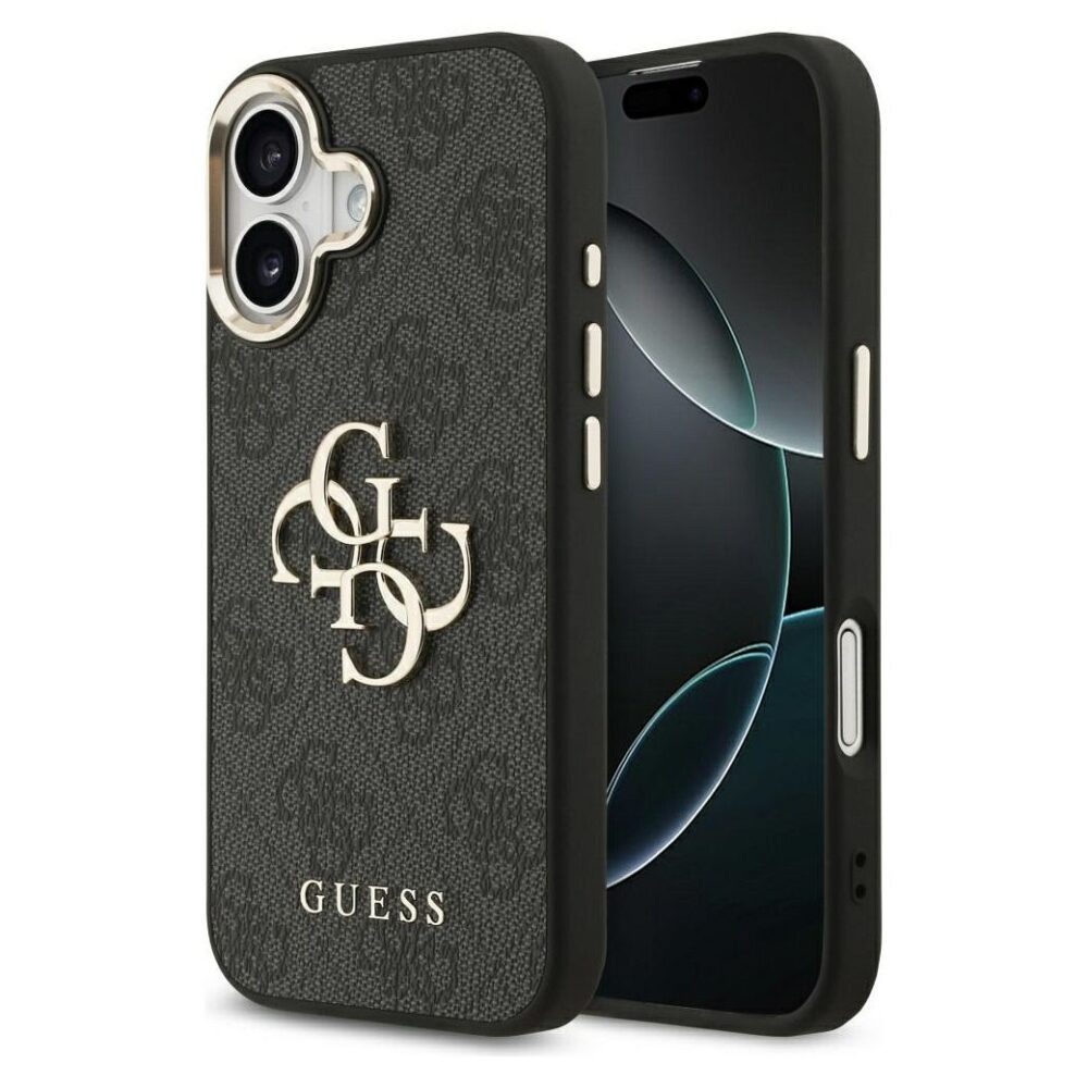 8eb2735f0b4b88d8c20cafc13d37605b GUESS case for IPHONE 17 GUHCP17S4GMGCGR (PU W/ Big 4G Classic Logo) gold black