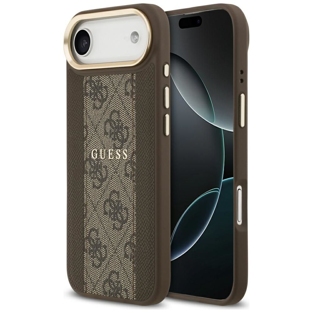 8eddeaaf4ec3333758025bf178574407 GUESS case for IPHONE 17 Air compatible with MagSafe GUHMP17MPG4SEMCW (PU W/ 4G Stripe) brown