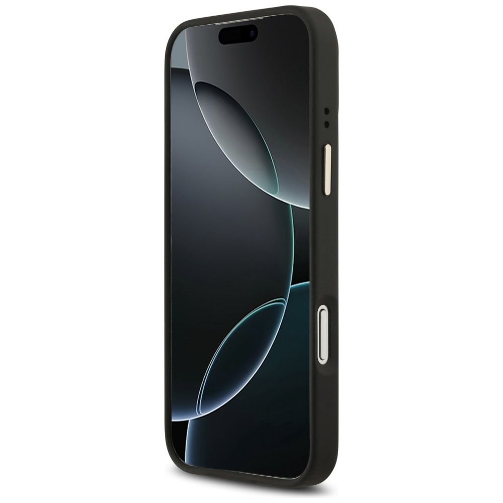 8fd9e7690f18ccd61bd8d48bee6c794d GUESS case for IPHONE 17 Pro Max compatible with MagSafe GUHMP17XPG4SEMCK (PU W/ 4G Stripe) black