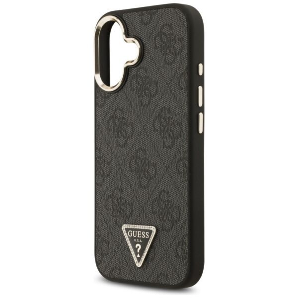 GUESS case for IPHONE 17 compatible with MagSafe GUHMP17SP4GTDGMK (4G PU W/ Triangle Logo) gold black