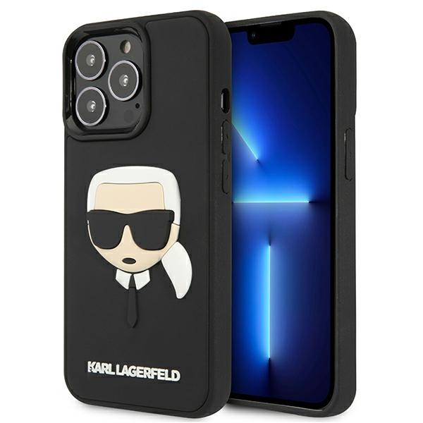Karl Lagerfeld KLHCP13LKH3DBK iPhone 13 Pro / 13 6,1" czarny/black hardcase 3D Rubber Karl`s Headeng