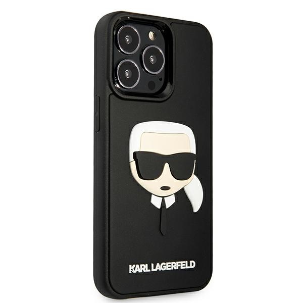 Karl Lagerfeld KLHCP13LKH3DBK iPhone 13 Pro / 13 6,1" czarny/black hardcase 3D Rubber Karl`s Headeng