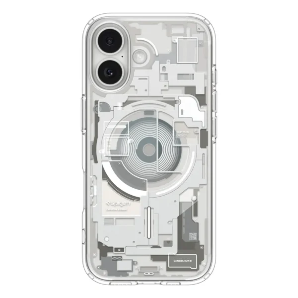 SPIGEN case ULTRA HYBRID MAG compatible with MagSafe for IPHONE 17 zero one natural tutanium