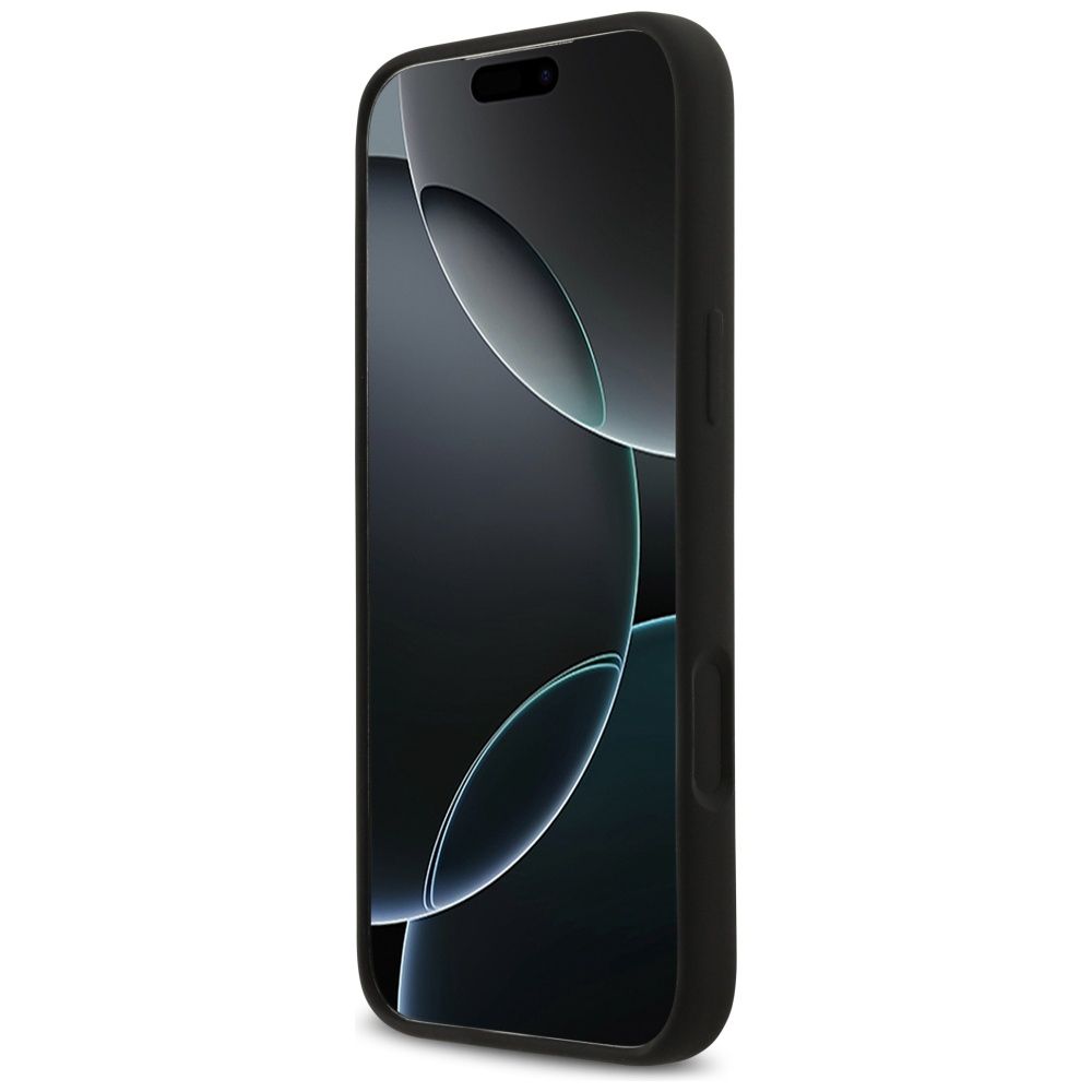 KARL LAGERFELD case for IPHONE 17 Pro Max compatible with MagSafe KLHMP17XSKIGROK (Silicone W/ KL Sketch & Logo) black