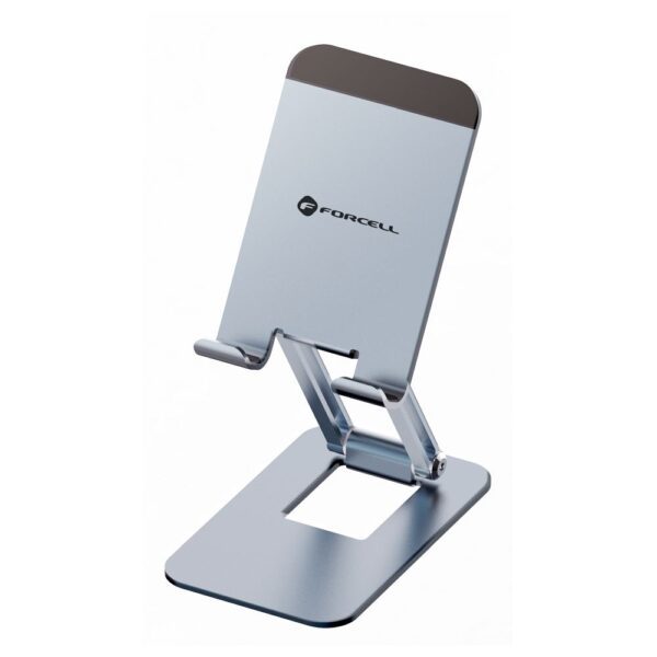 9284aa4ec0b18661a2b177dba9c1f4fb Desk holder for phone / tablet foldable Forcell F-Grip Fold Stand 1 gray