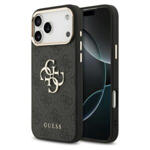 GUESS case for IPHONE 17 Pro Max GUHCP17X4GMGCGR (PU W/ Big 4G Classic Logo) gold black