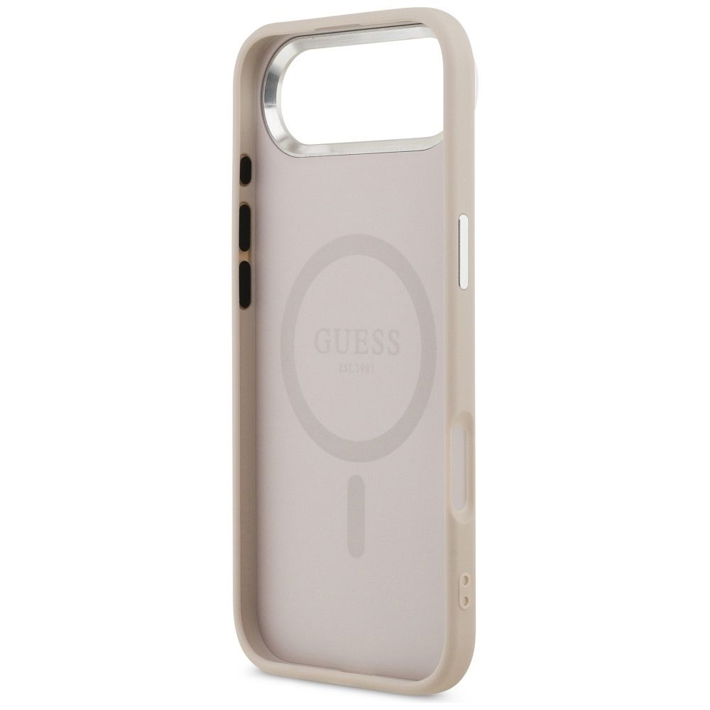 92be6d89e3438df7a6f19007fa5da787 GUESS case for IPHONE 17 Air compatible with MagSafe GUHMP17MPSDTSCMP (PU W/ Triangle Logo) pink