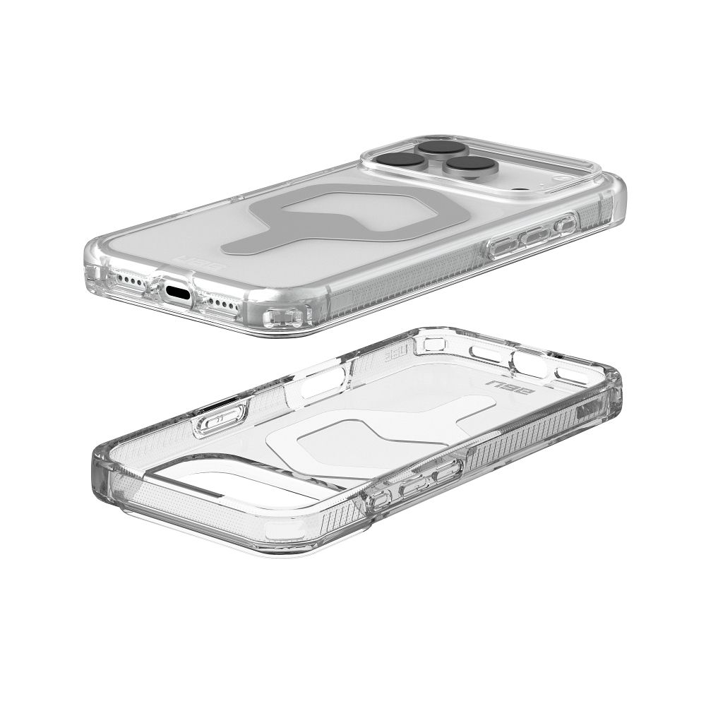 UAG Urban Armor Gear case PLYO compatible with MagSafe for IPHONE 17 Pro ice / silver