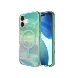 ZAGG case MILAN SNAP compatible with MagSafe for IPHONE 17 oil slick