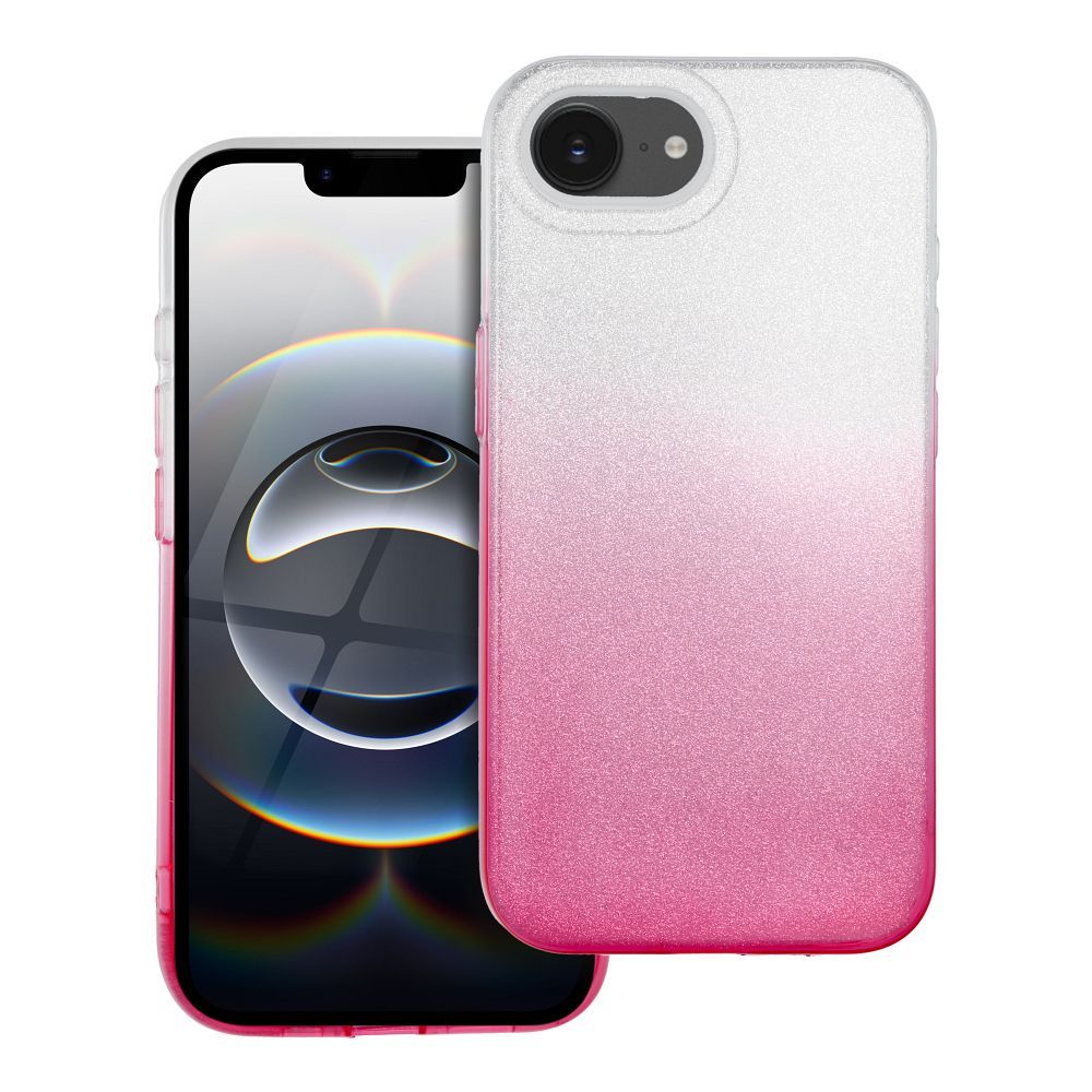 SHINING Case for IPHONE 16e (SE 4 2025) transparent pink