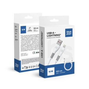 BLUE STAR cable USB A to Lightning 2A 12W DC99I 1 m white