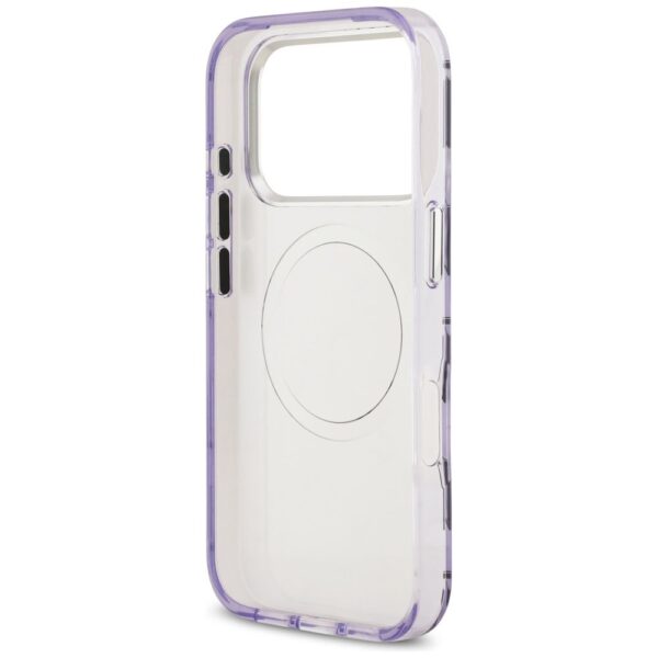KARL LAGERFELD case for IPHONE 17 Pro compatible with MagSafe KLHMP17LHMIKLMEU (IML KL Monogram) purple