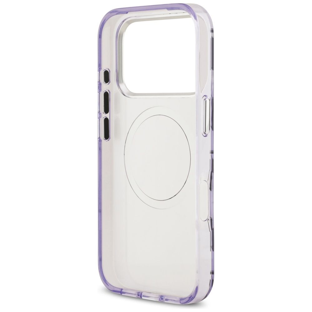 965b08d8aa7200b941194b270a807854 KARL LAGERFELD case for IPHONE 17 Pro compatible with MagSafe KLHMP17LHMIKLMEU (IML KL Monogram) purple
