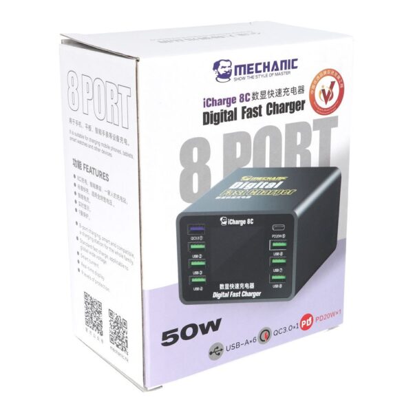 967627da4feaab3b6602c68913b101a9 MECHANIC iCharge 8C 8-Port DC Power Supply PD QC3.0