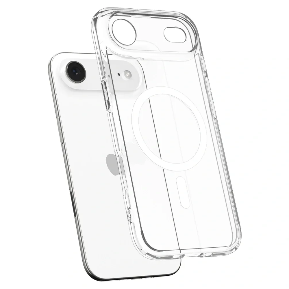 97121ecc330d38bfc711f2a5cabdc060 SPIGEN case ULTRA HYBRID MAG compatible with MagSafe for IPHONE 17 Air clear white