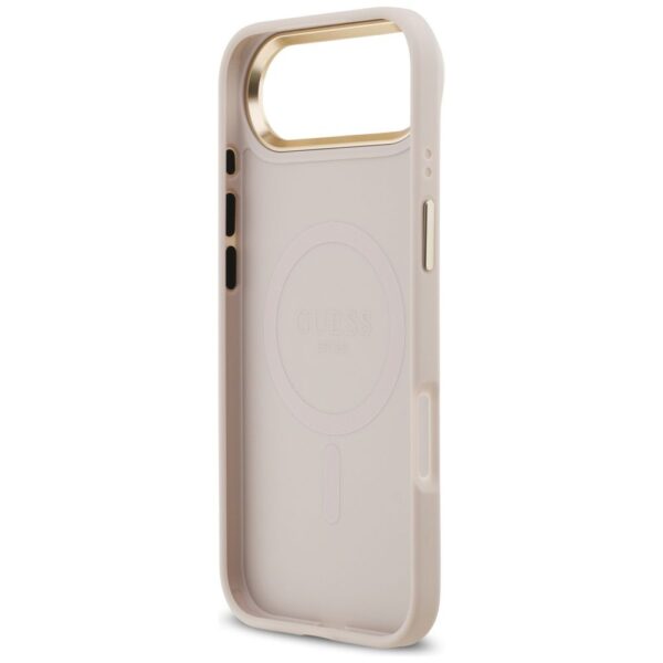 9713b5260d198fd64bb362fb33a96194 GUESS case for IPHONE 17 Air compatible with MagSafe GUHMP17MPG4SEMCP (PU W/ 4G Stripe) pink