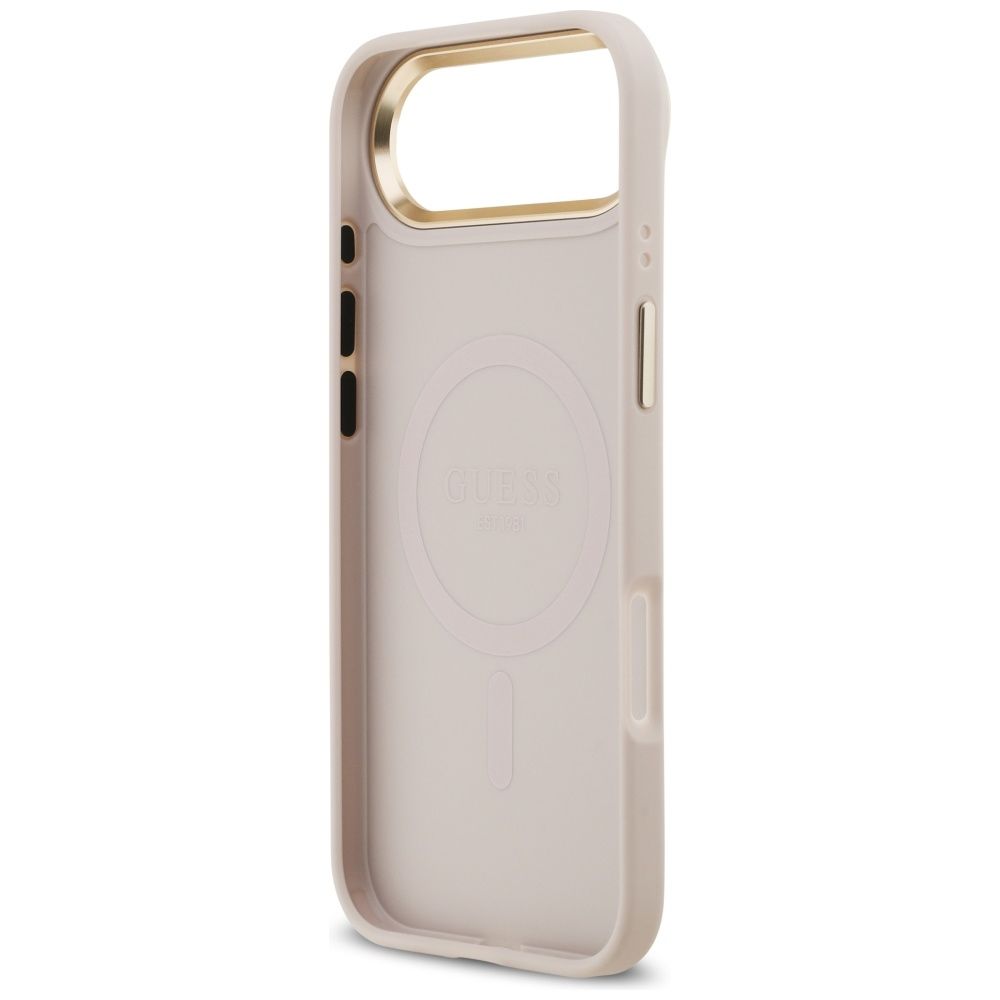9713b5260d198fd64bb362fb33a96194 GUESS case for IPHONE 17 Air compatible with MagSafe GUHMP17MPG4SEMCP (PU W/ 4G Stripe) pink