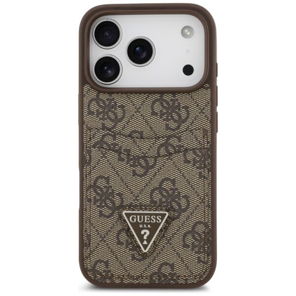 GUESS case for IPHONE 17 Pro GUHCP17LP4TPW (4G Double Card Triangle) gold