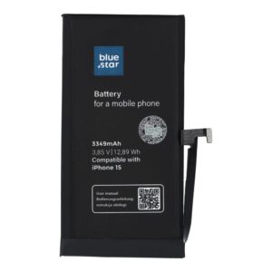 Battery for iPhone 15 3349 mAh Blue Star HQ